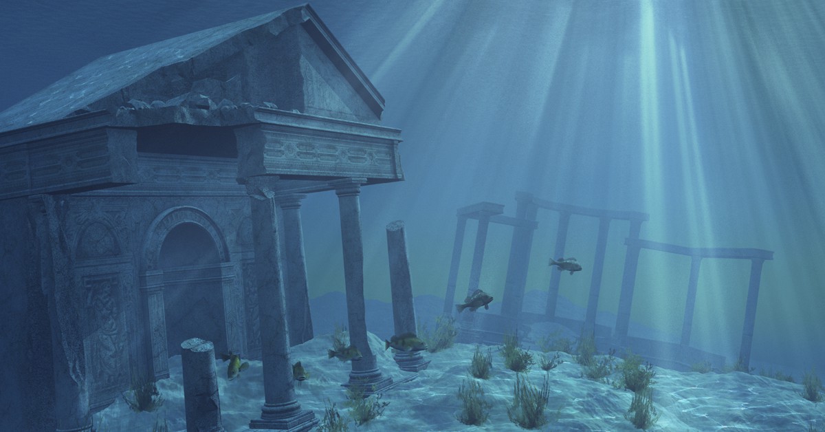 Ruinas bajo el agua. LindaMarieB, iStock