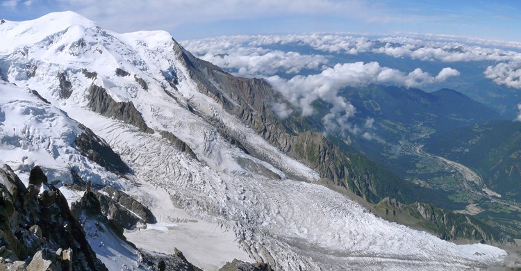 Glaciar de Bossons (wikimedia.org)