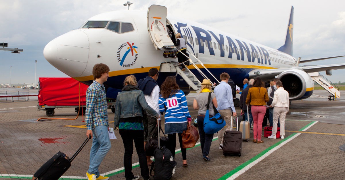 Tocar el avión antes de volar (Flickr)