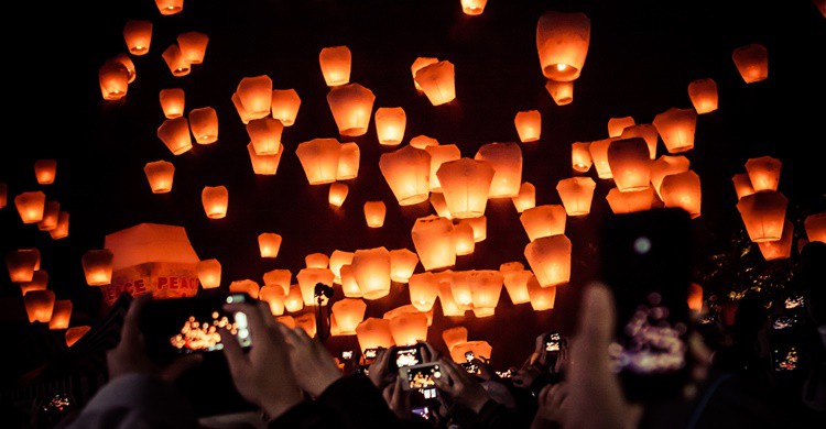 10. Festival de las Linternas de Pingxi (Taiwán).