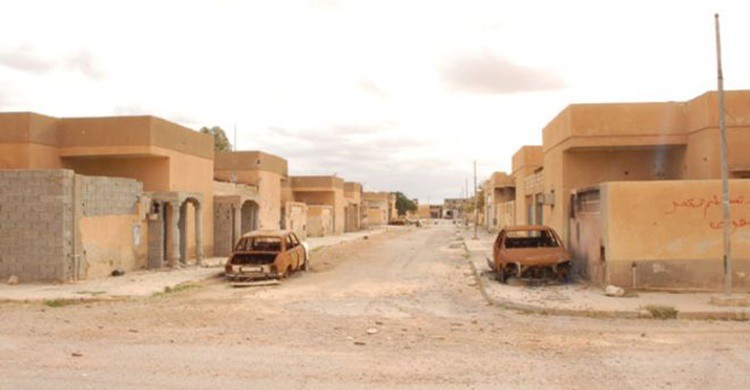 Ciudad abandonada de Tawergha. (BBC)