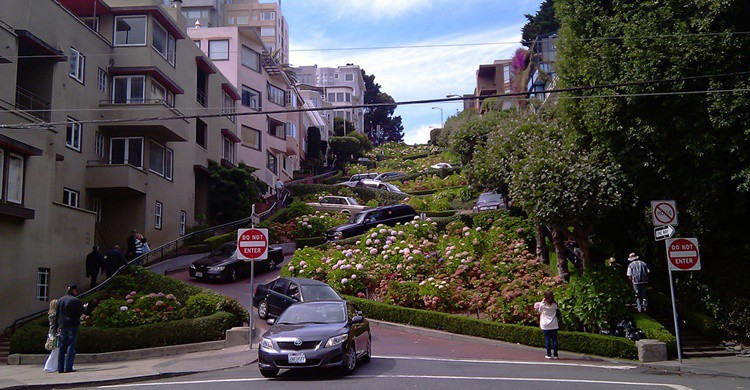 Lombard Street, en San Francisco. Long Zheng (Flickr)