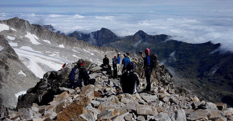 Alpinistas en el Monte Aneto. Oscar Nuño Isla (Flickr)