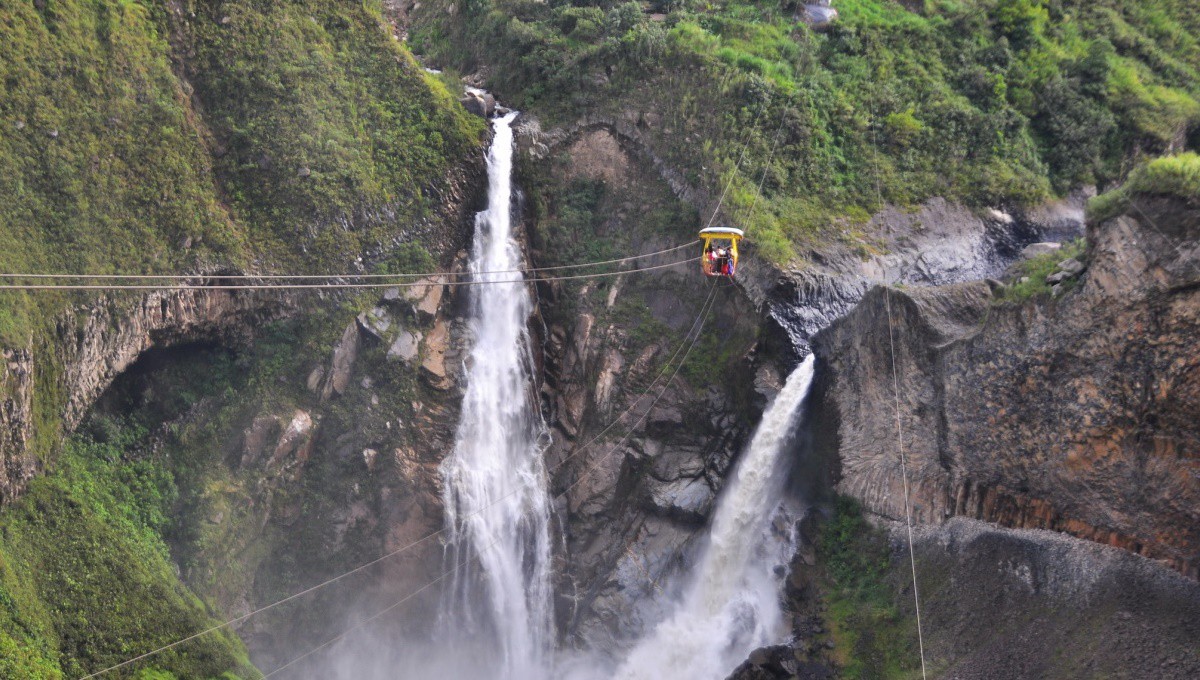 Columpio sobre el abismo en Baños. Rinaldo Wurglitsch (Flickr)