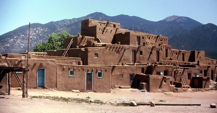 Casas características de Taos. John W. Schulze (Flickr).