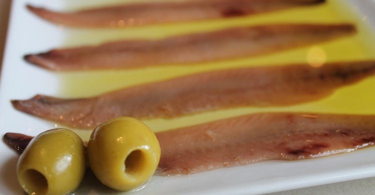 Anchoas de aperitivo. Casa Santoña, Twitter