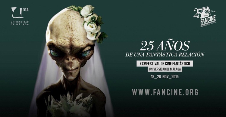 Cartel de la edición XXV del Festival de Cine Fantástico de la Universidad de Málaga