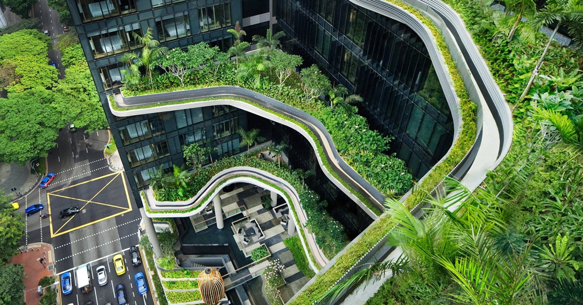 Vista aérea. ParkRoyal on Pickering Hotel, Facebook