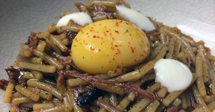Fideos untuosos de El Bierzo (Tapas 2.0. - Facebook).