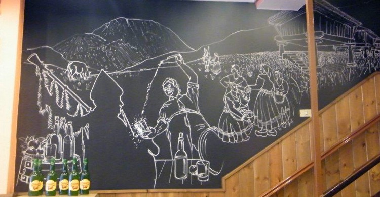Mural. Sidrería Villa de Avilés, Facebook