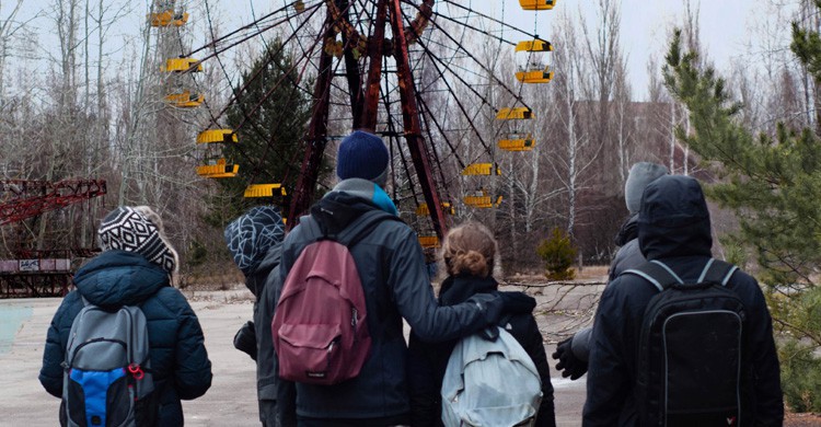 Turistas en Prípiat / Chernóbil (Istock)