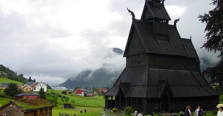 Iglesia de madera de Hopperstad. Sandra Fauconnier (Flickr)