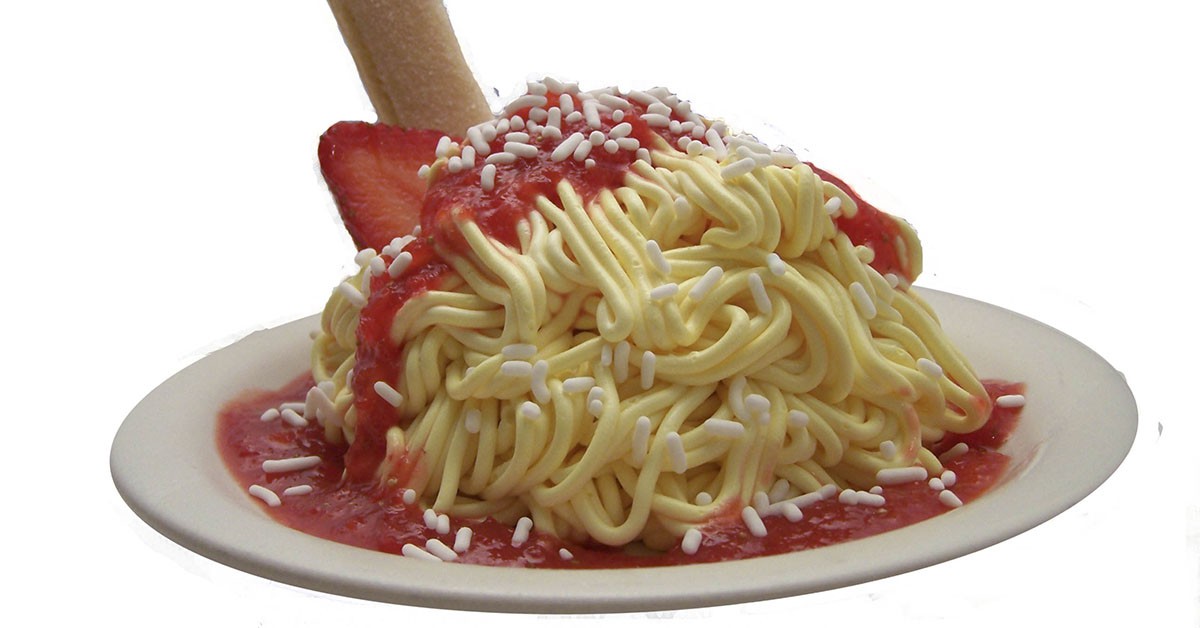 Espaguetis de helado (sangelatocafe.wordpress.com)