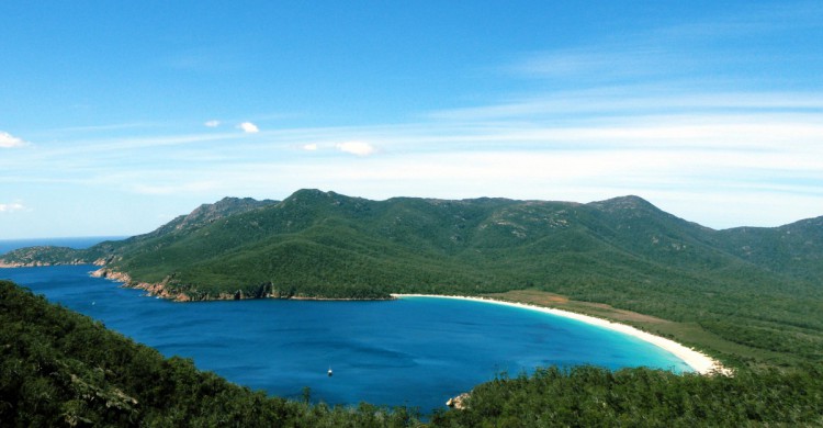 Vista de Wineglass Bay, en Tasmania. Goal Vijayaraghavan (Flickr)