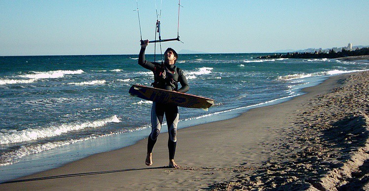 Deportes en una playa de Valencia. Manel (Flickr)
