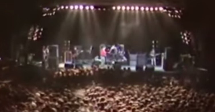 Captura de vídeo del concierto de The Smiths (www.rtve.es).
