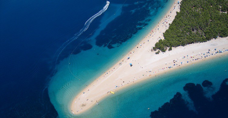 Espectacular lengua de arena en Croacia. Szabolcs Emich (Flickr)