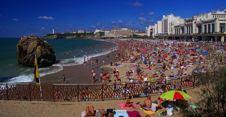 Playa de Biarritz. Guillaume Baviere (Flickr)