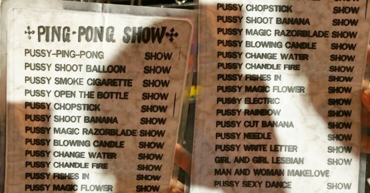 "Menú" del Ping pong show Fuente: Marta Benayas