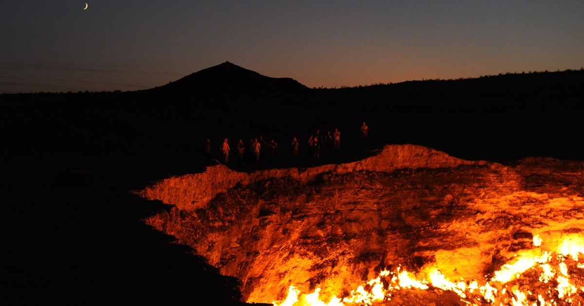 Cráter de gas. Tormod Sandtorv (Foter)