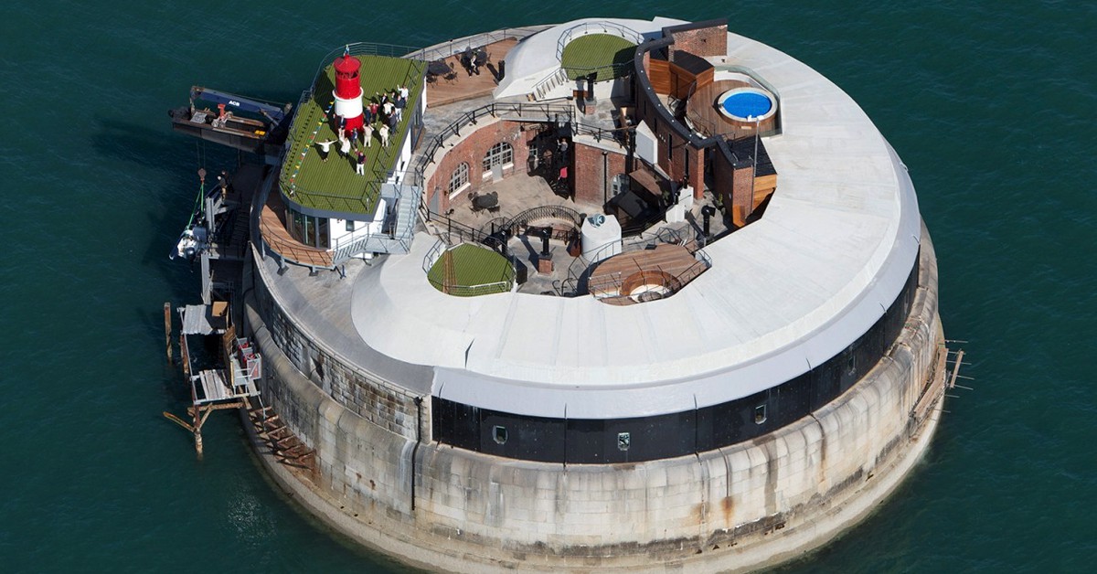 Vista aérea. Spitbank Fort (www.solentforts.com)