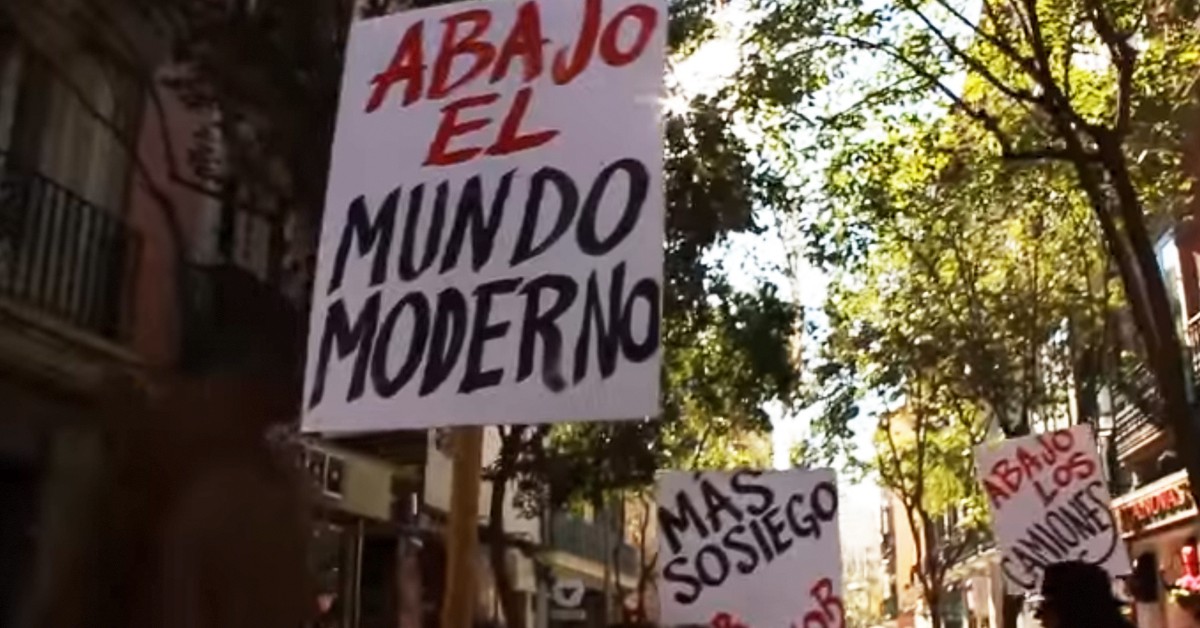 Extracto de Manifestación a favor del mundo antiguo. Homo Velamine (YouTube)