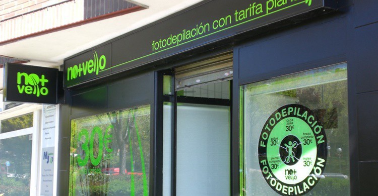 Imagen de un establecimiento No + Vello (http://franquiciamuyrentable.com).