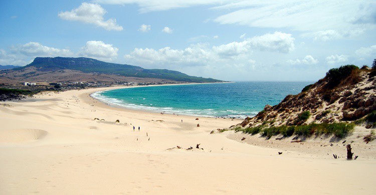 Imagen de la playa de Bolonia desde una de sus dunas. Carlos ZGZ (Flickr)