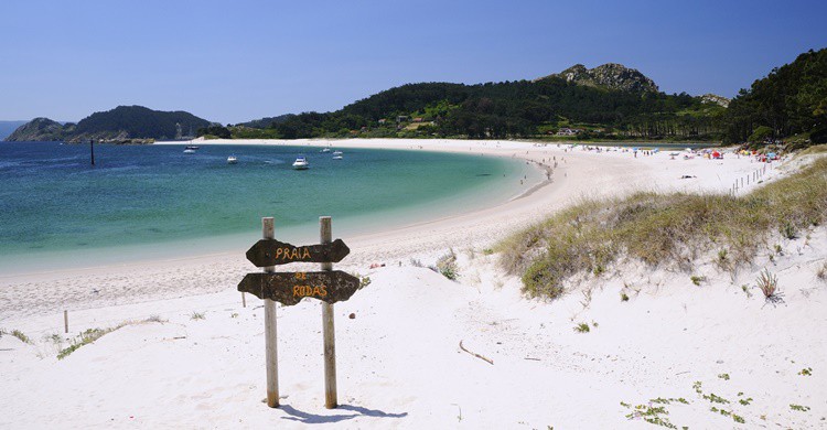 7. Praia de Rodas en las Islas Cíes.