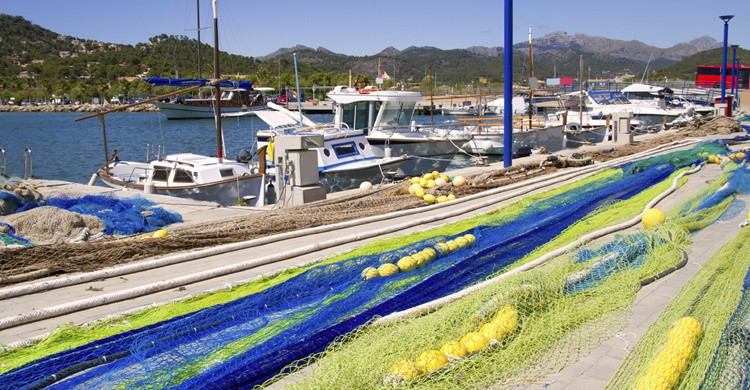 Redes de pescador en Port d'Andratx. LUNAMARINA (iStock)