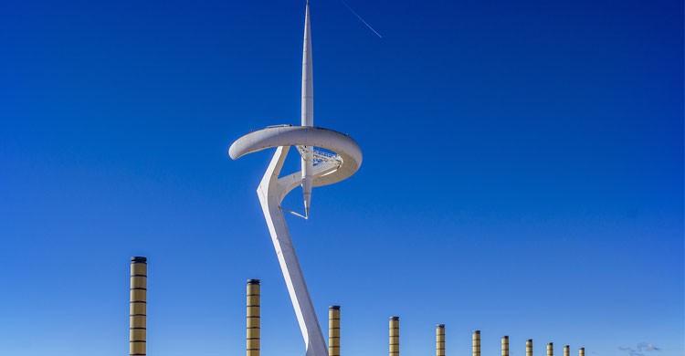 Escultura de Calatrava en Barcelona (Flickr)