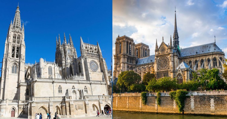 catedral de Burgos vs Notre Dame (Istock)