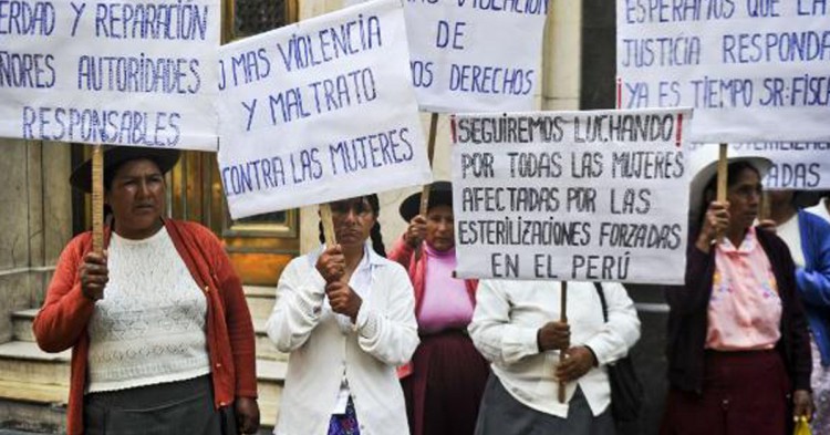 Piden justicia por las estirilizaciones en Perú (Fuente: panamapost.com)
