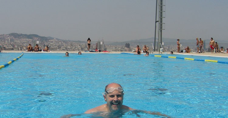 Piscinas de Montjuic en Barcelona (Flickr)