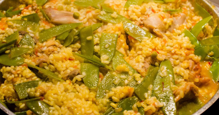 Una deliciosa paella valenciana (Flickr)