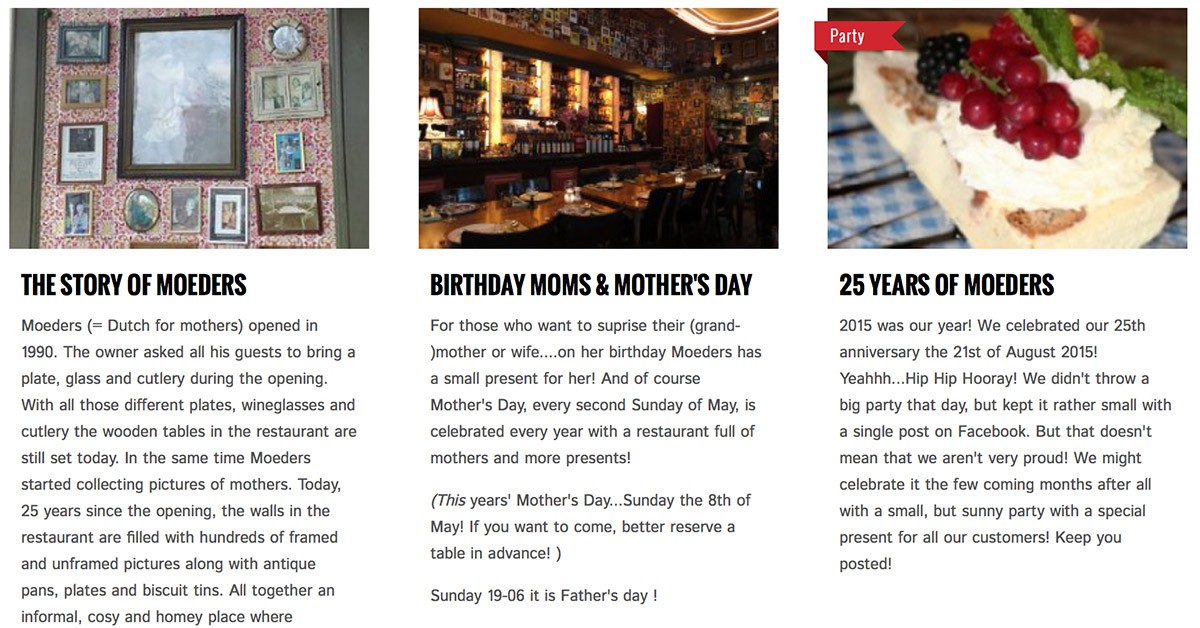 Moeders, Holanda (http://www.moeders.com/en/home )