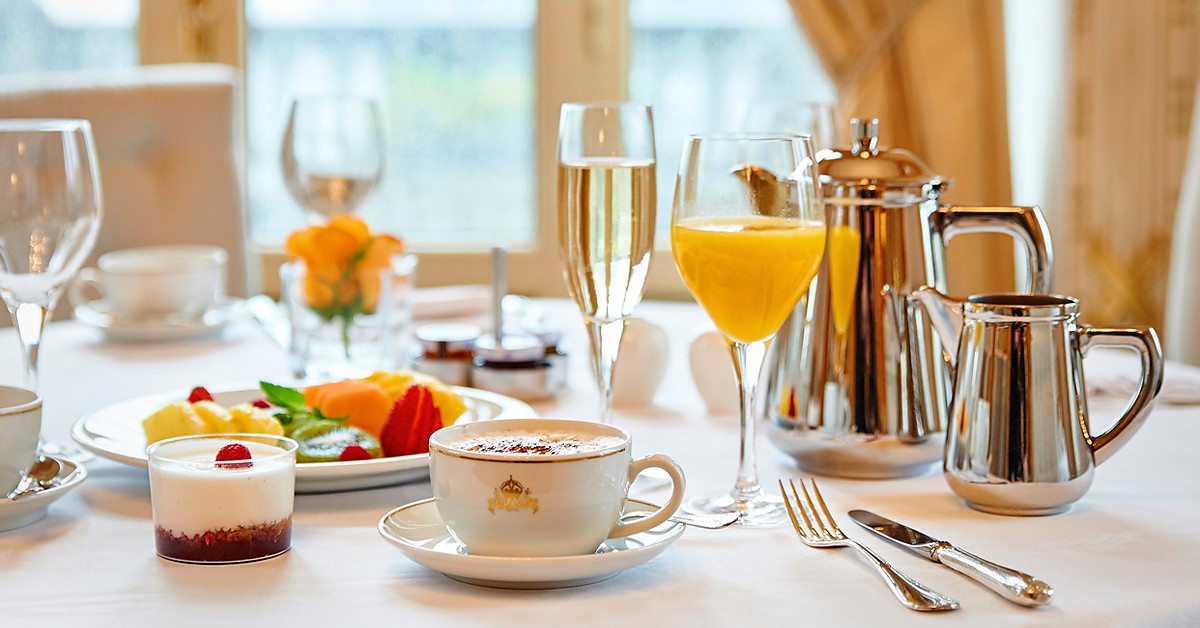 Mesa de desayuno. Hotel María Cristina