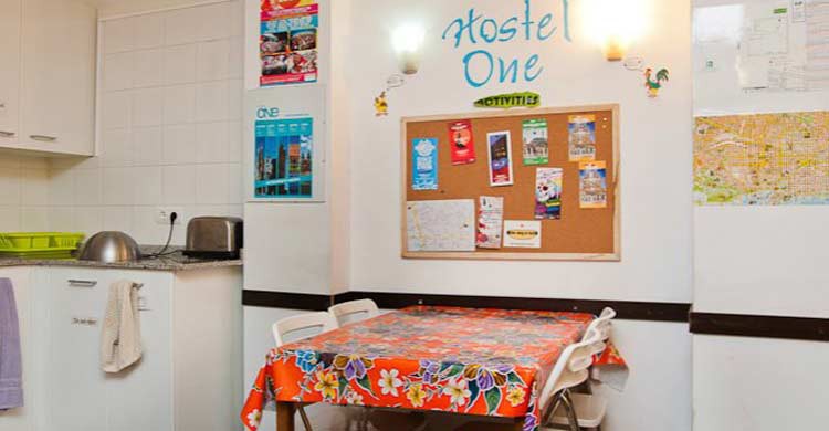 Hostel One Paralelo, en Barcelona (Facebook)
