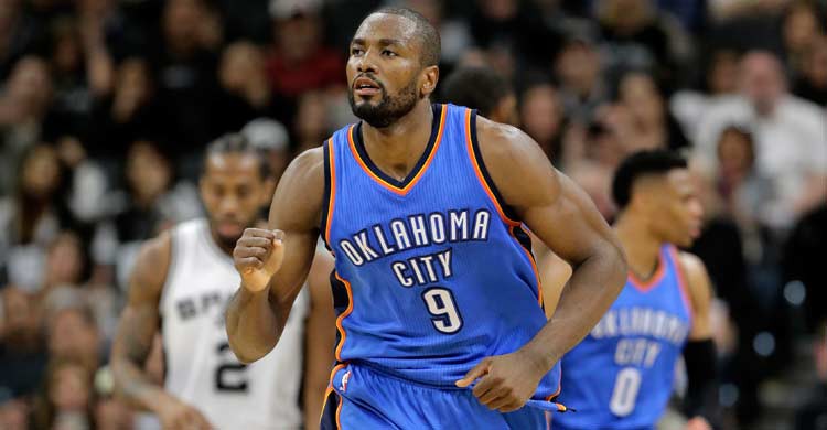 Serge Ibaka jugará en Orlando después de varios años en Oklahoma. AP Photo (Gtres)