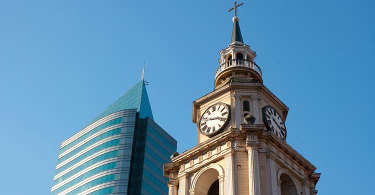 Iglesia de San Francisco en Santiago de Chile (iStock)