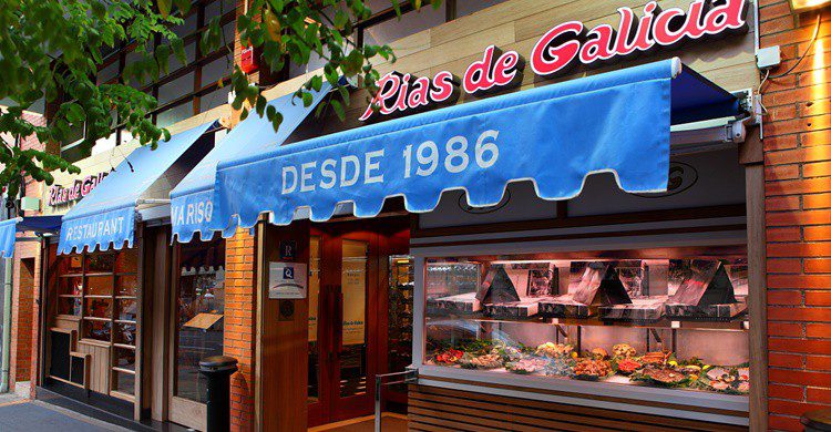 Fachada de Rías de Galicia en Barcelona (http://www.riasdegalicia.com/)