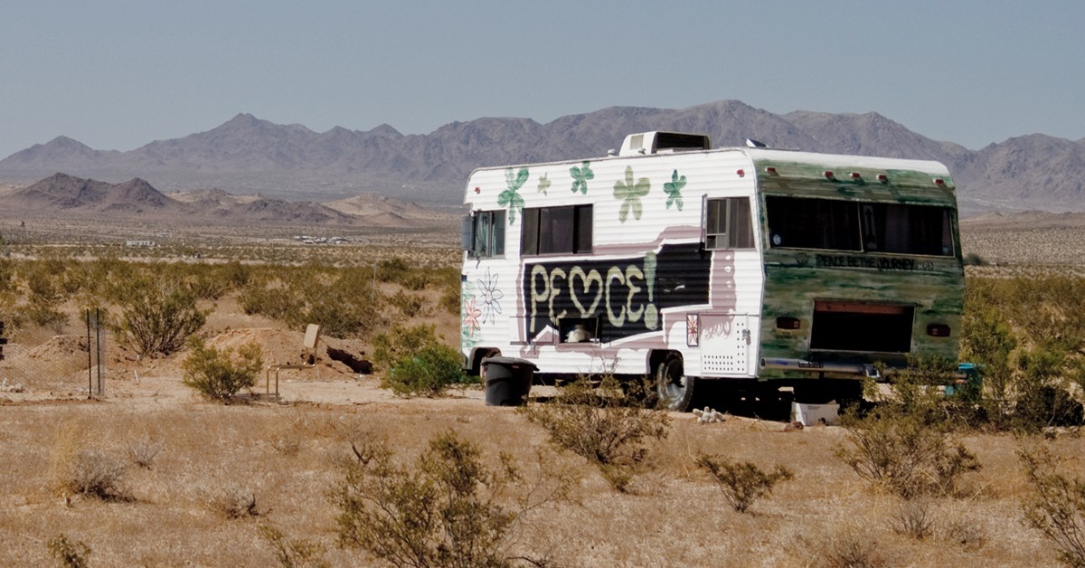 Caravana de la paz en Wonder Valley. Randy Heinitz (Foter)