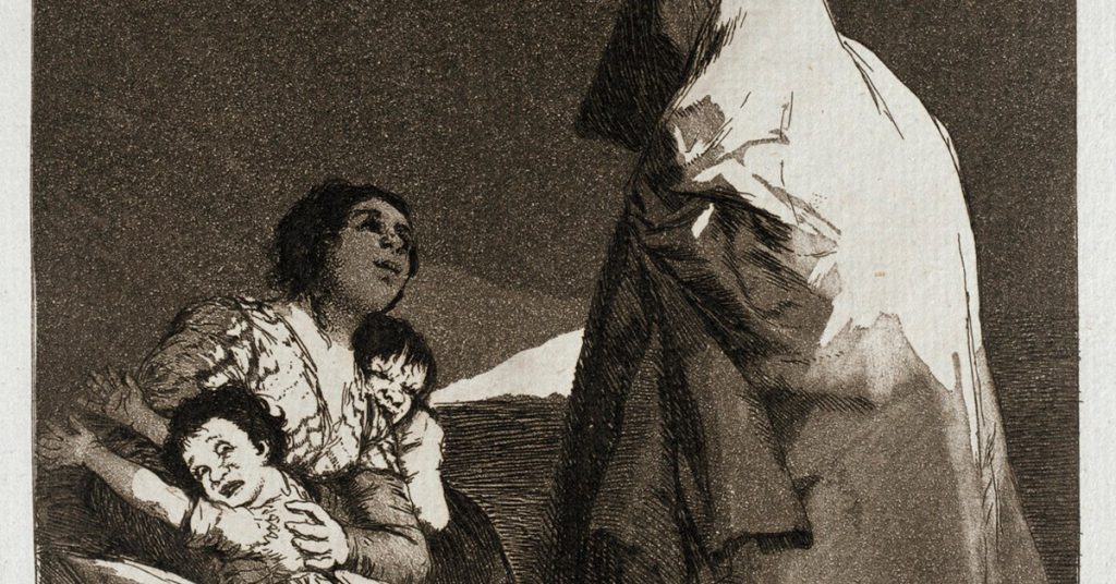 Que viene el coco (grabado de Goya). Ashley Van Haeften, Flickr