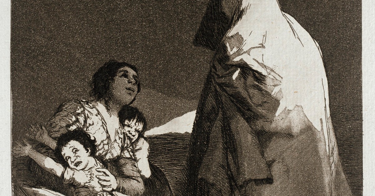 Que viene el coco (grabado de Goya). Ashley Van Haeften, Flickr