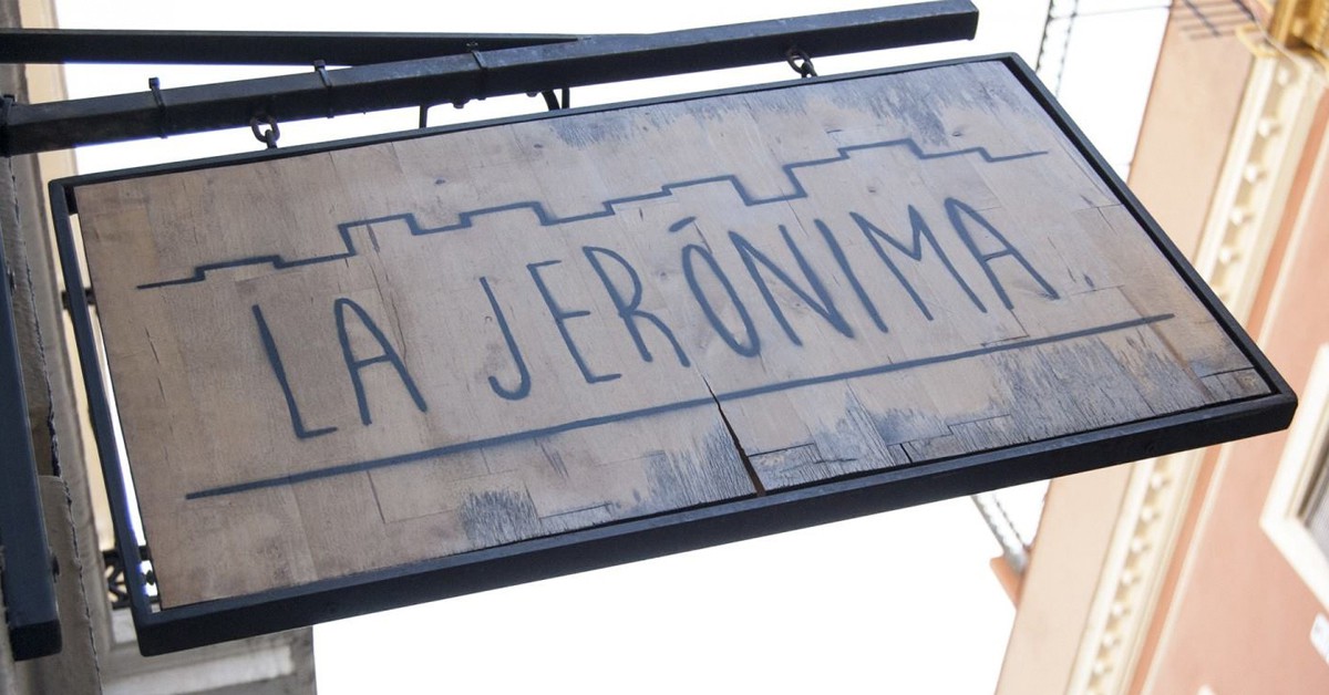 Cartel de entrada a La Jerónima (Facebook)