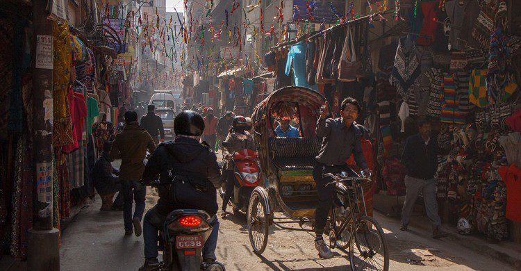 Tráfico en Thamel. Indrik myneur (Foter)