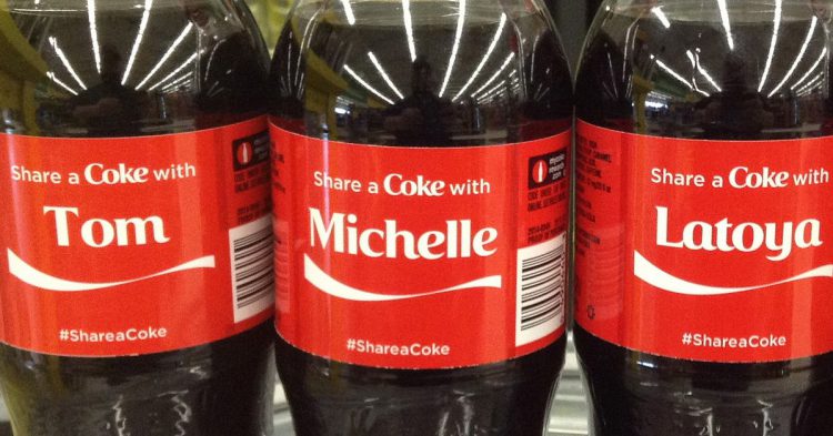 La exitosa campaña para compartir una Coca Cola (Flickr)