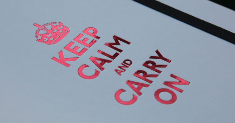 El motivador 'Keep calm and carry on' (Flickr)