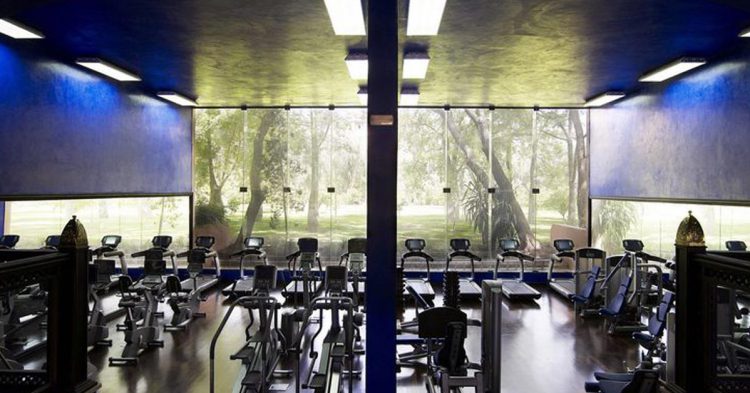 El espectacular gimnasio del Hotel Mamounia en Marrakech (Fuente: Pinterest)