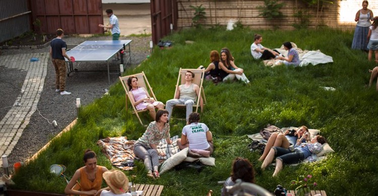 Jardín del café (Ziferblat Rostov del Don)